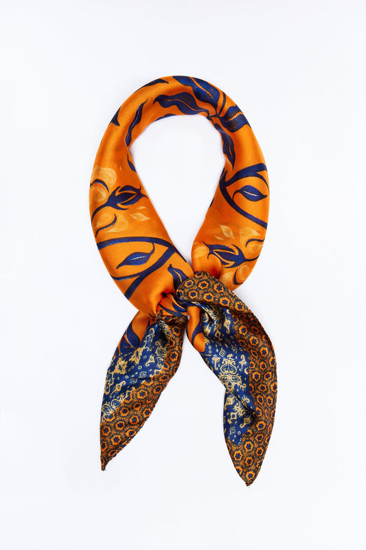 Justine Novelty Head Scarf - Orange