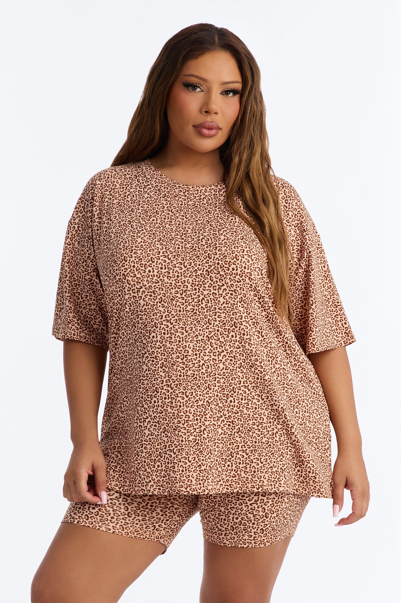 Wild For The Night PJ Boxer Short Set - Leopard