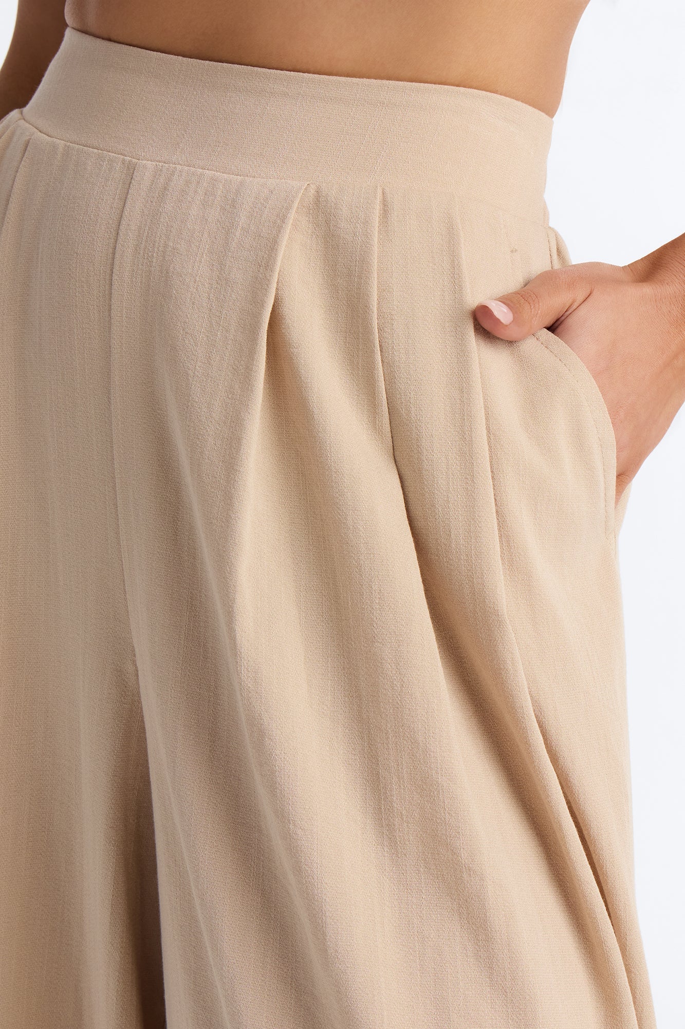 First Time Around Linen Pant Set - Taupe