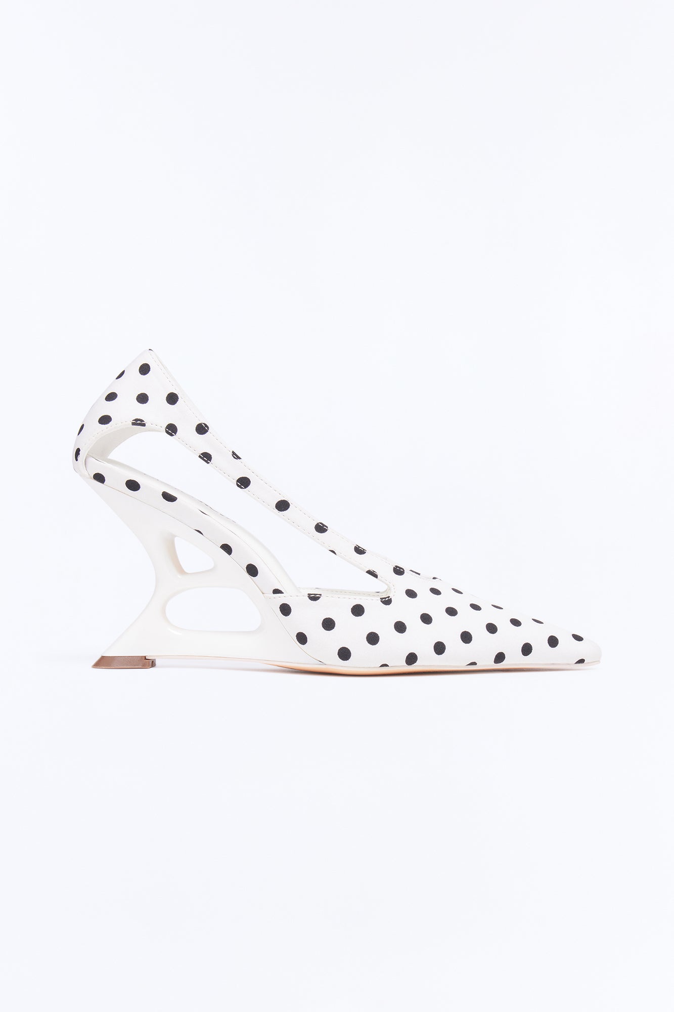 Galilea Novelty Wedge Pumps - White/Black