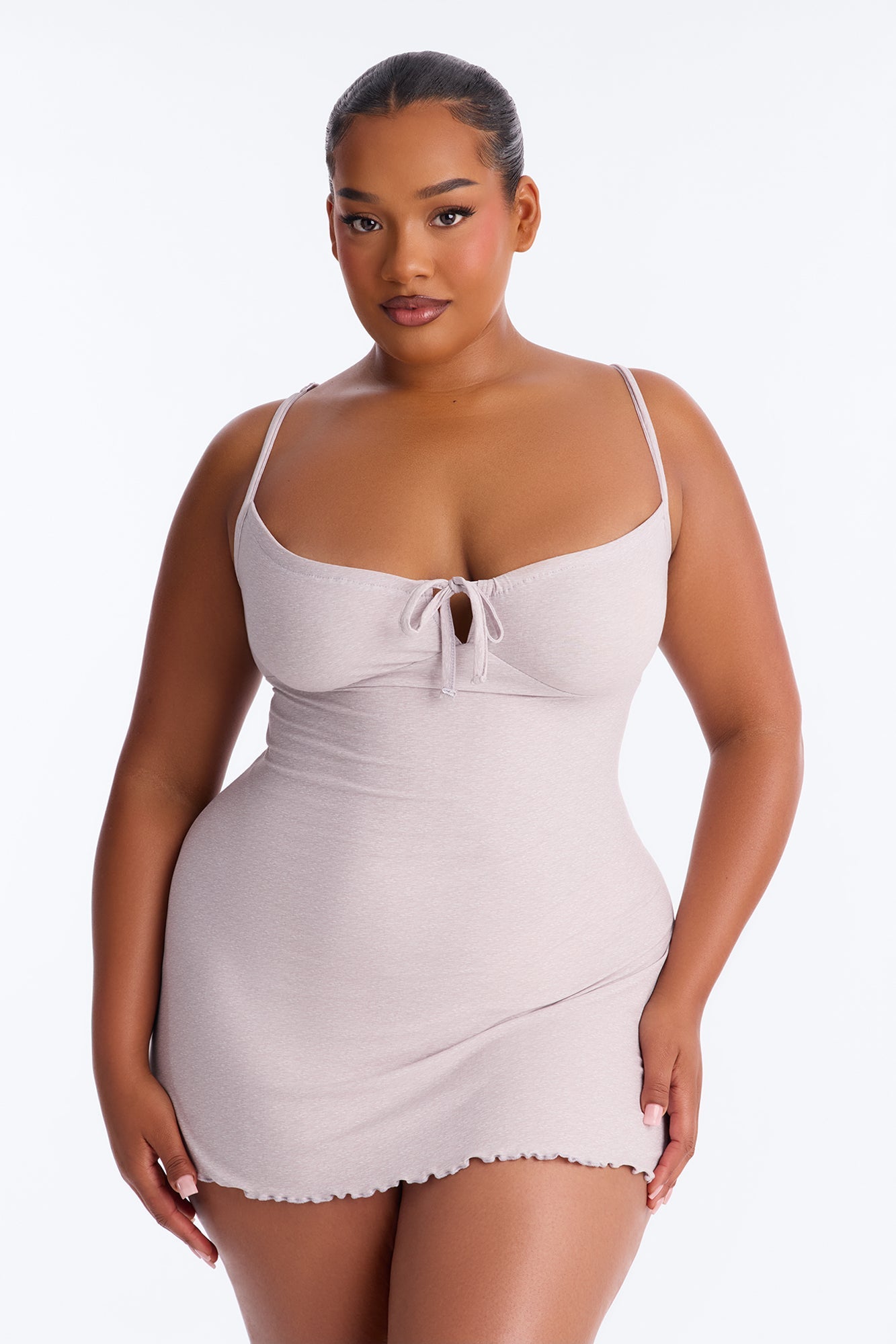 Cute But Sleepy PJ Sleep Dress - Heather Grey