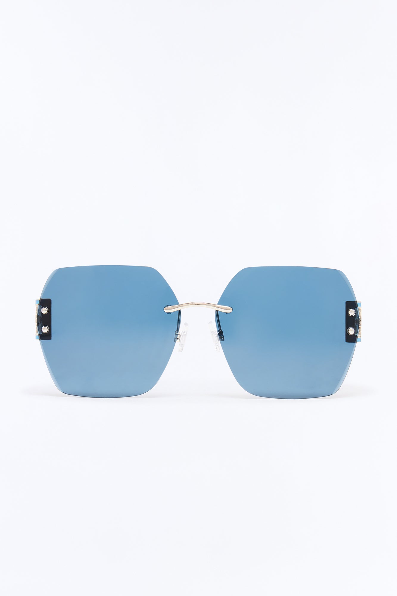 Sunset State Sunglasses - Blue/Silver