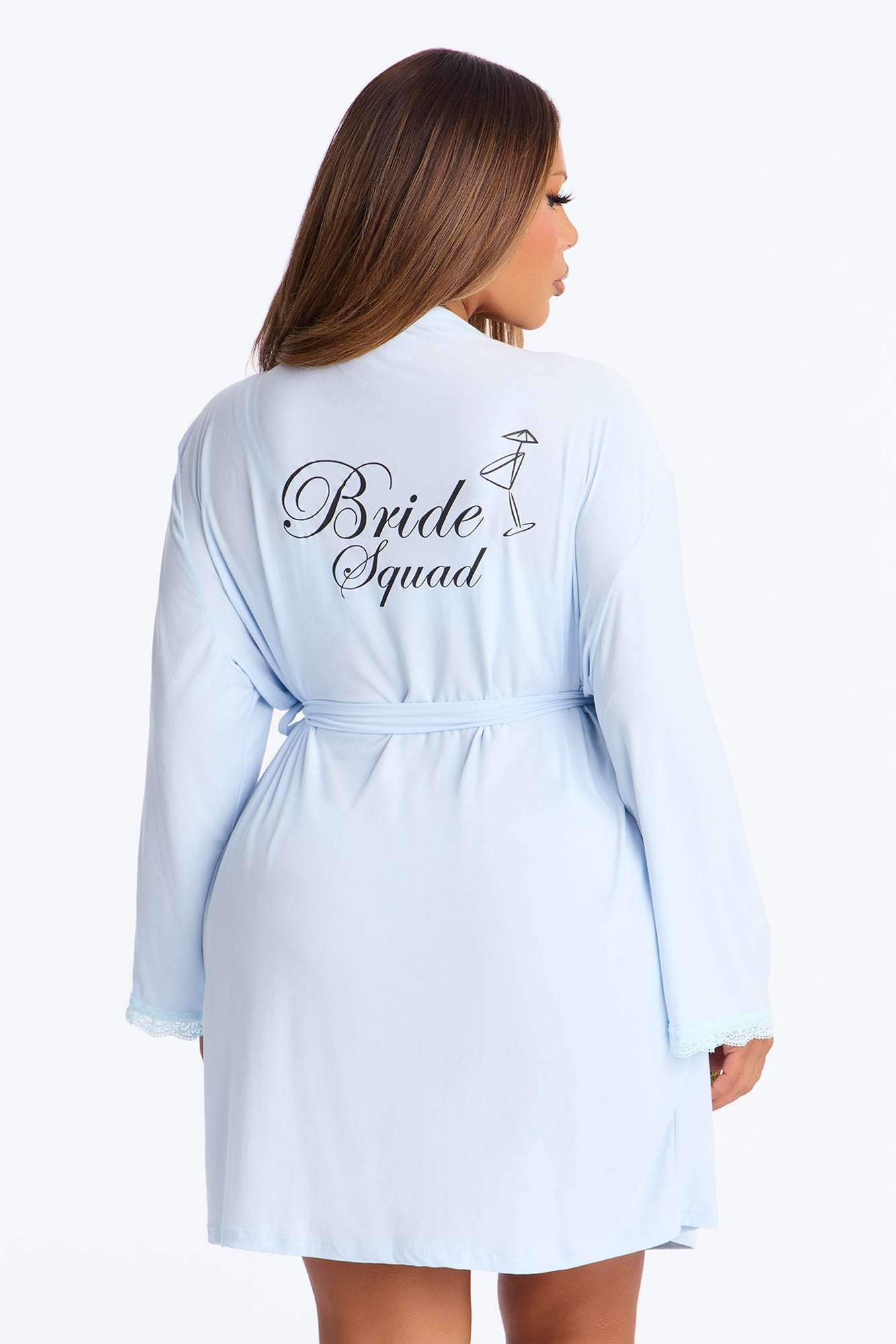 Squad Needs A Martini Robe - Light Blue