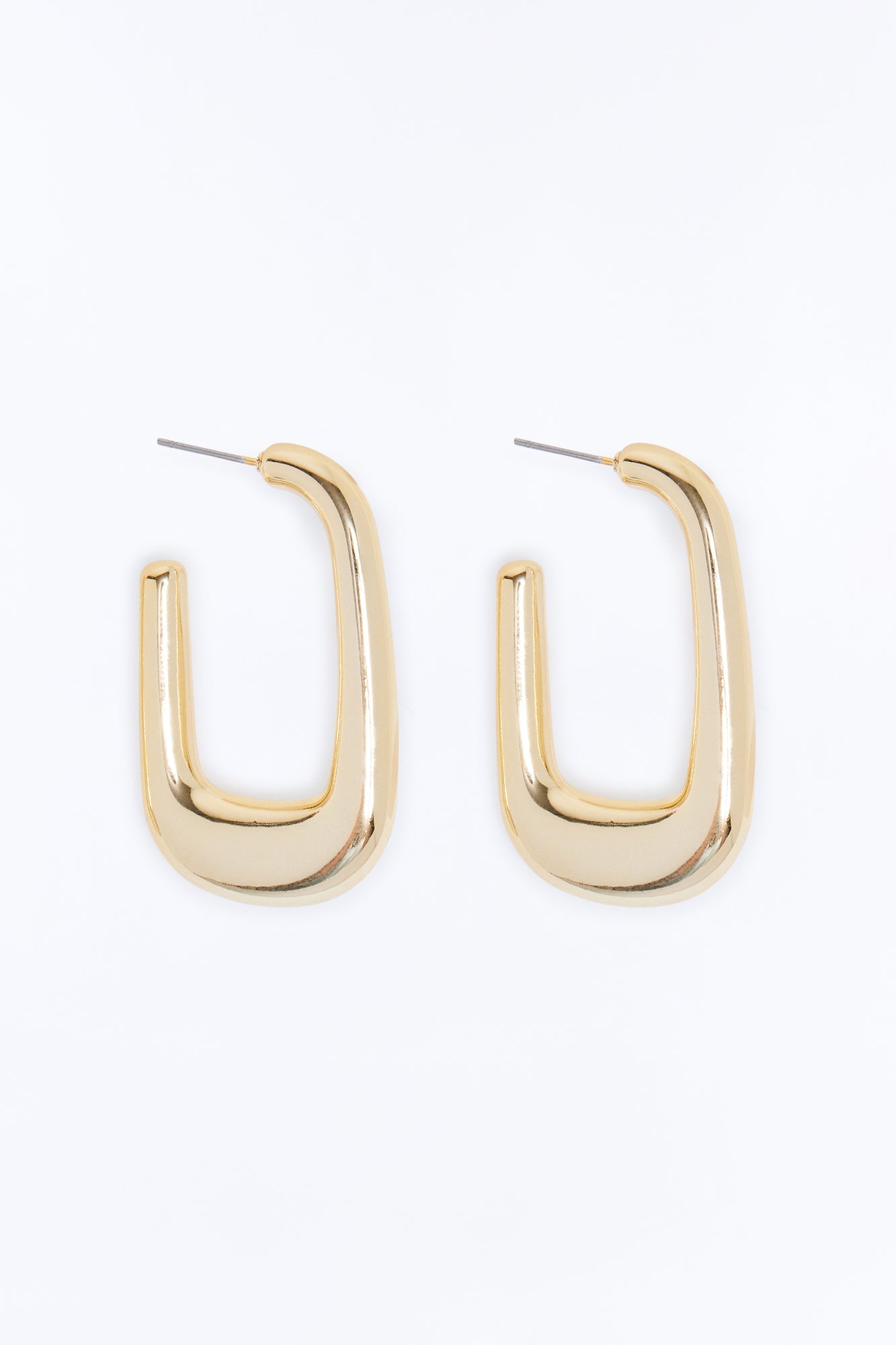 Hooked On You Hoop Earrings - Gold