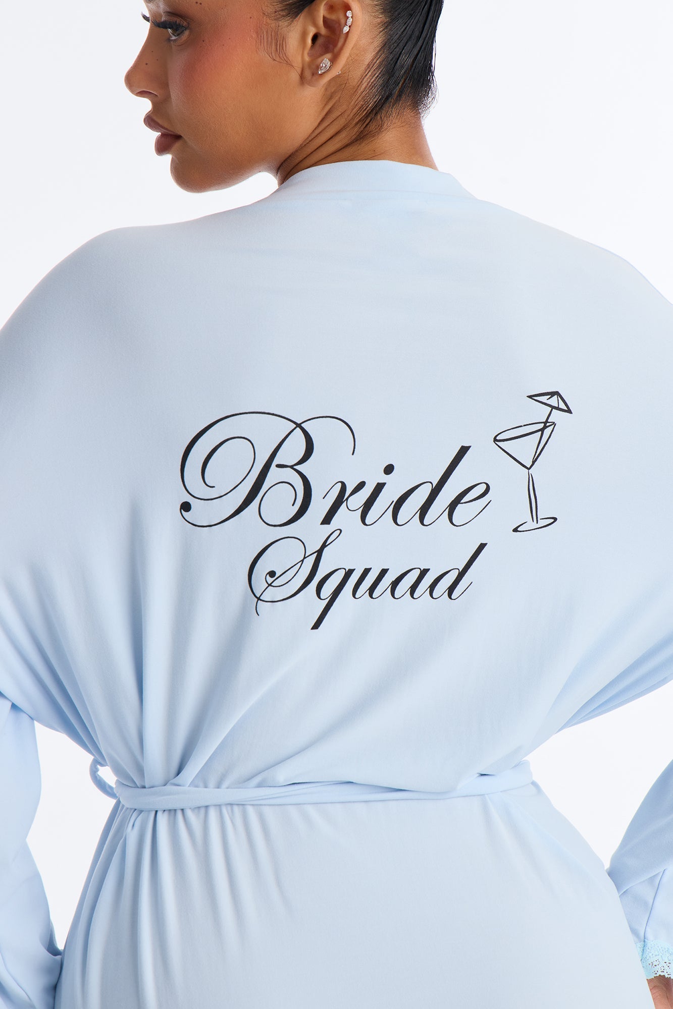 Squad Needs A Martini Robe - Light Blue