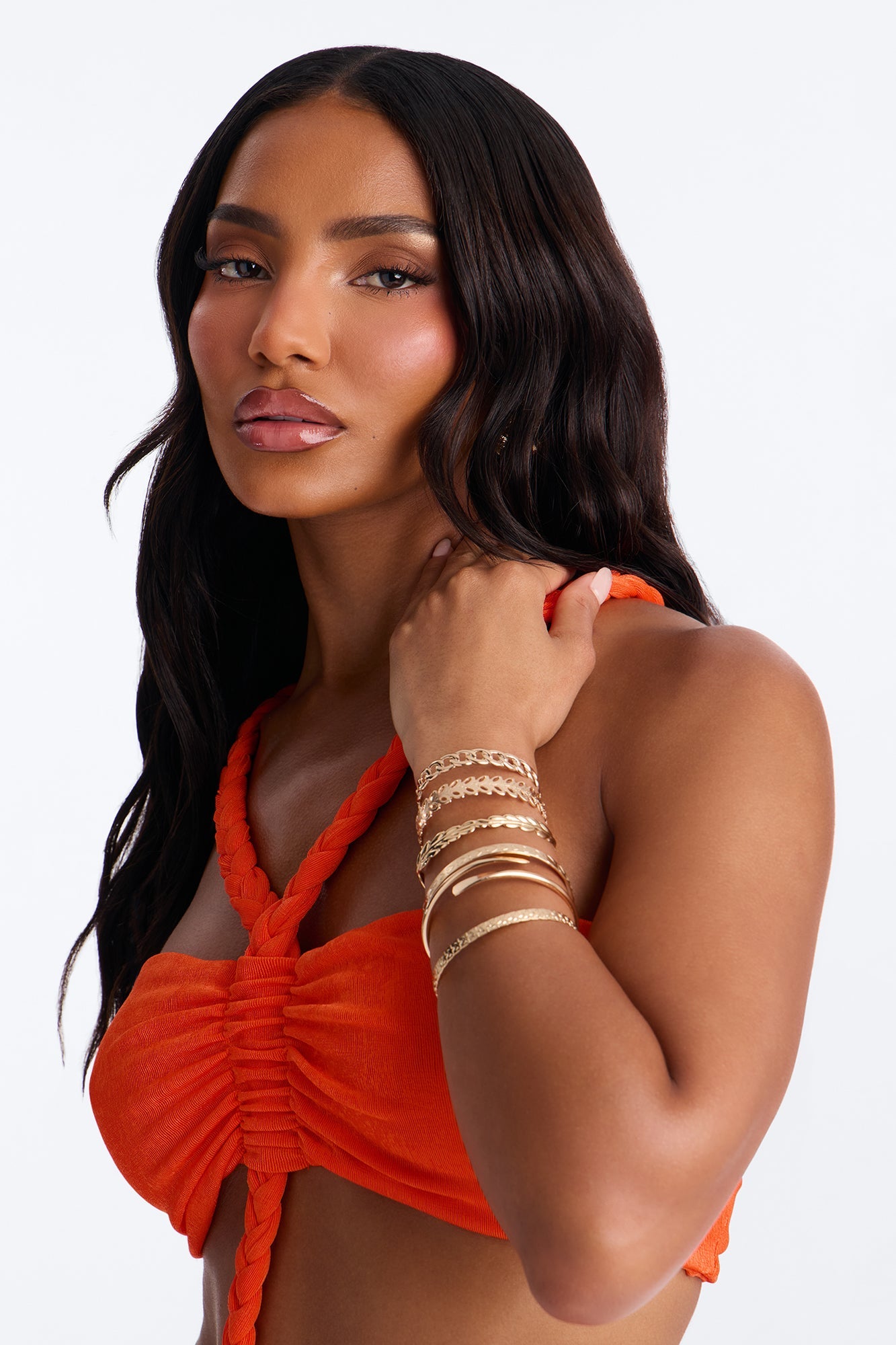 Vacation Mode 6 Piece Bangle Set - Gold