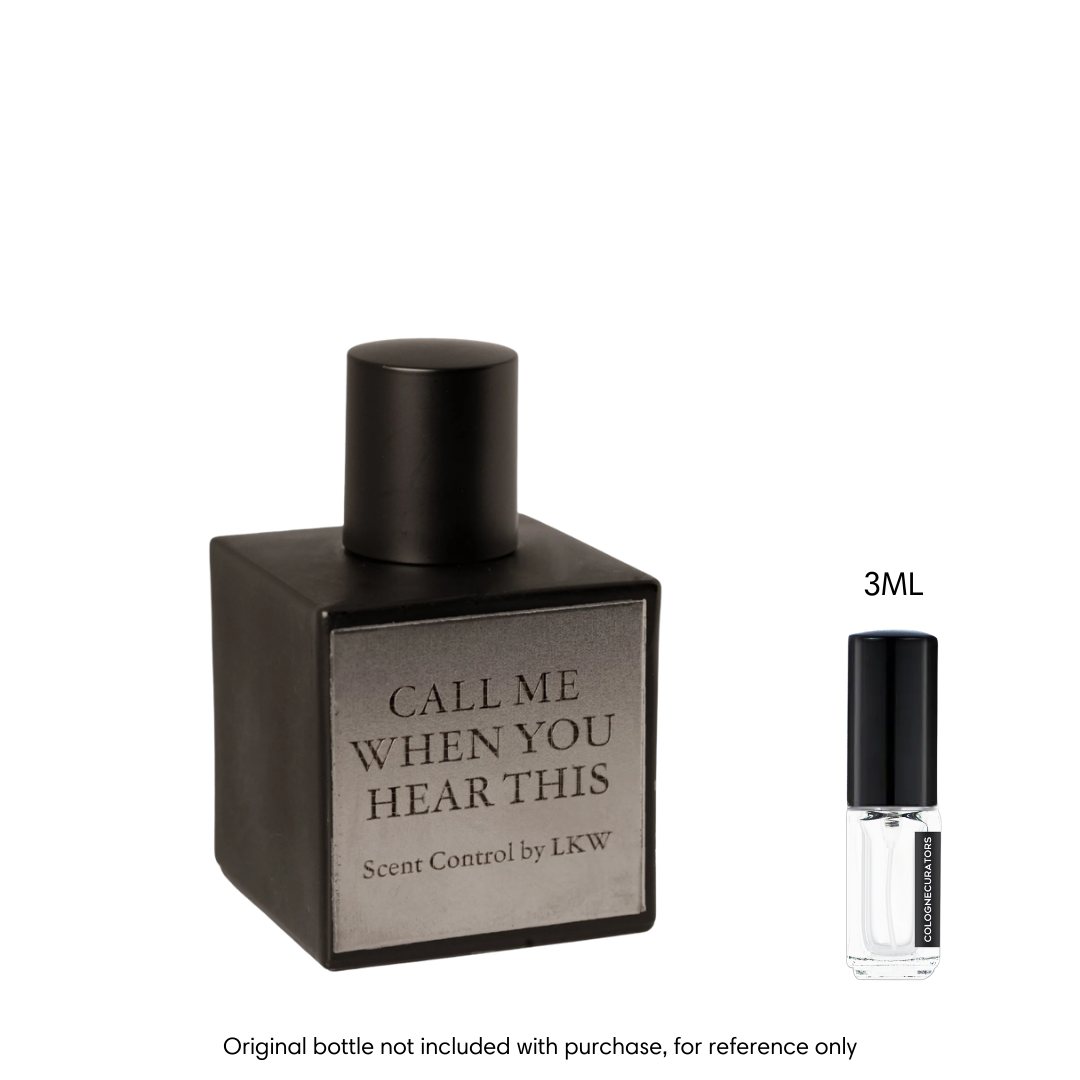 SAMPLE - Scent Control by LKW Call Me When You Hear This EDP Scent Control by LKW
