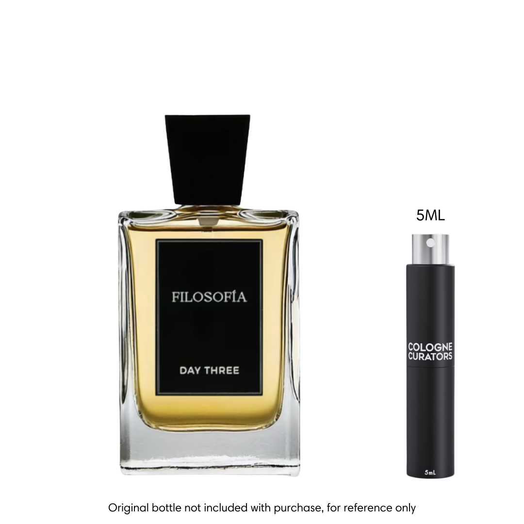 SAMPLE - Day Three Fragrances Filosofia Extrait Day Three Fragrances